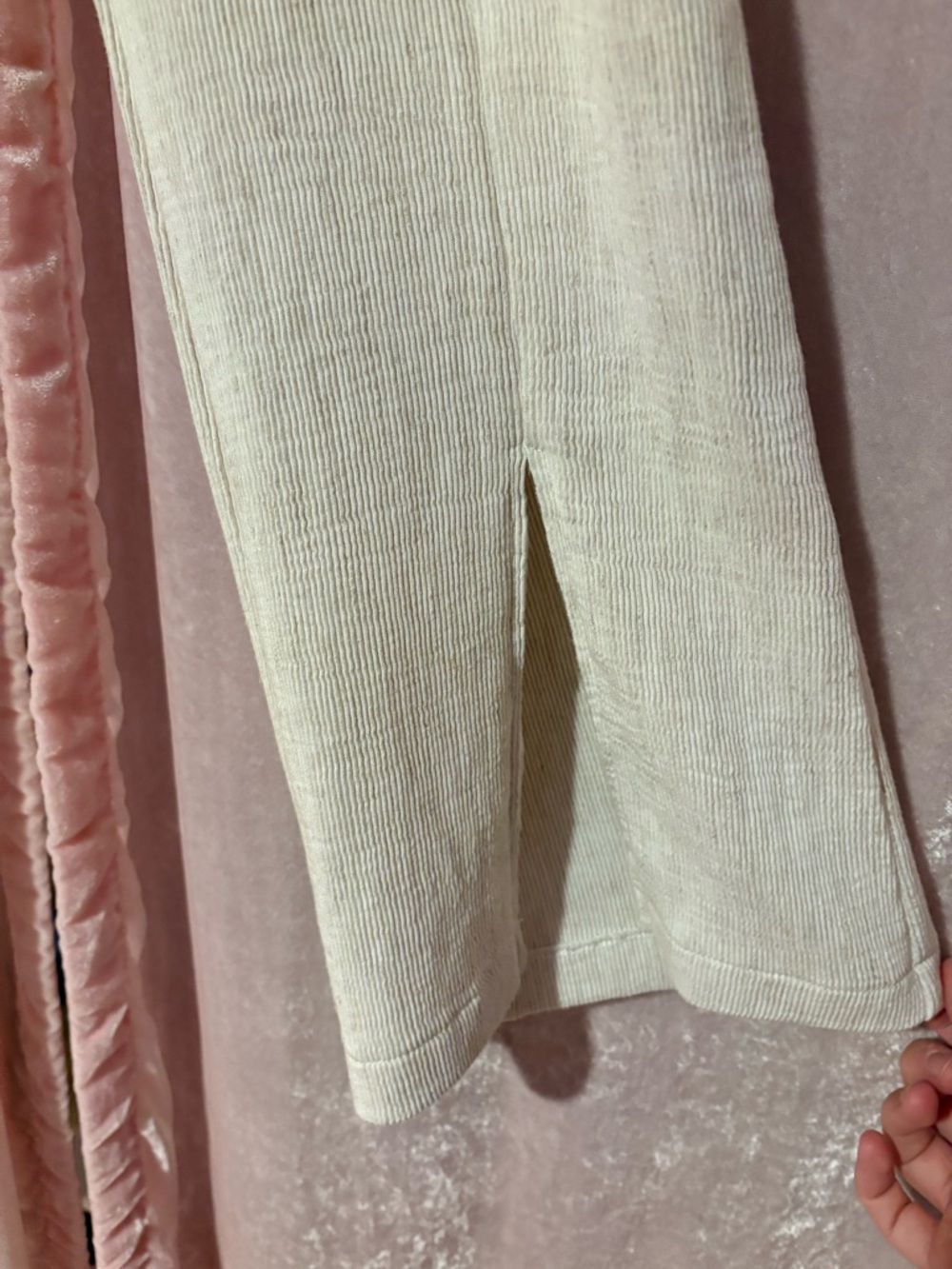 Mango Cream High-Waist Straight Pants - Picture 8 of 8